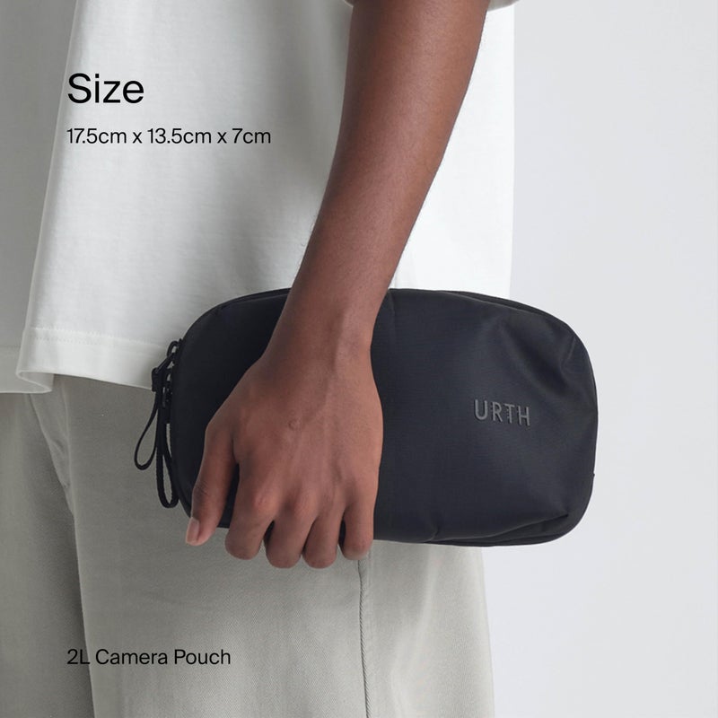 Urth Zeolite Tech Organiser - Water Resistant, Recycled Electronics Travel Case, Cable Organiser Bag for Cords, Charger, Phone, Camera Accessories in Ash Grey - Image 5